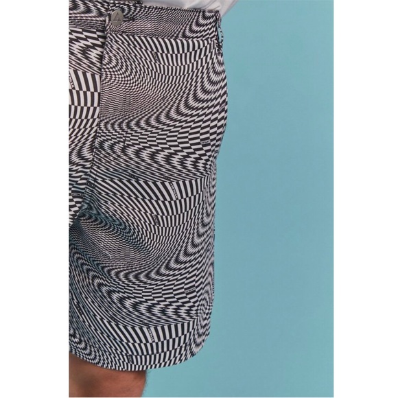 MENS TRIPPY CHECKERED CHINO SHORTS SIZE 30 - Picture 6 of 8